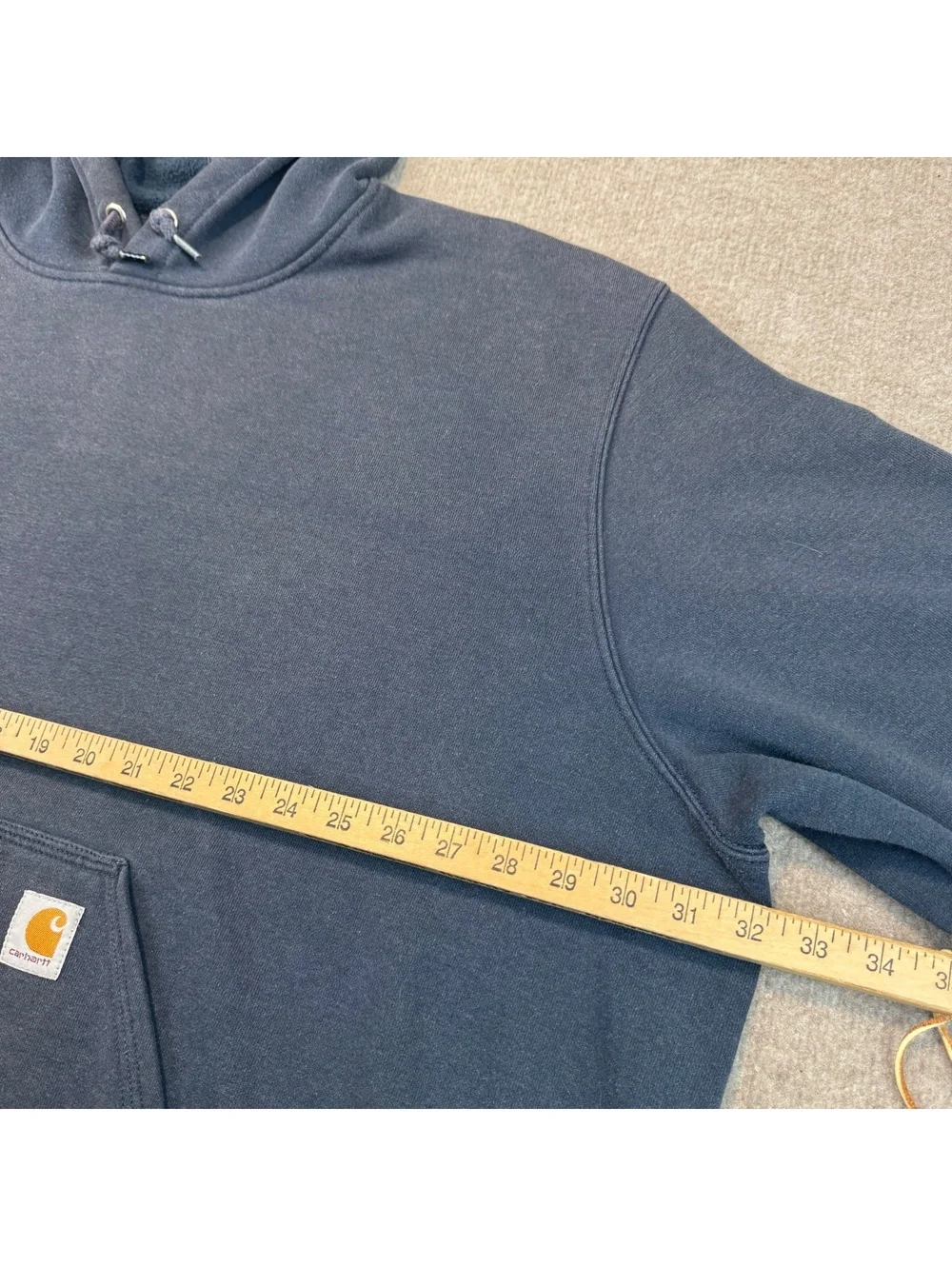 Carhartt Hoodie Men's 4XL Original Fit Blue Hooded Sweatshirt Hoody